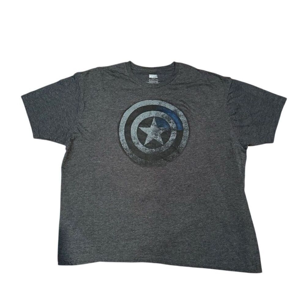 Marvel Captain America Shield Tee Gray Extra Large